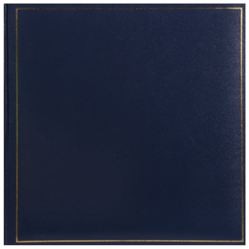 Klasické fotoalbum na růžky 35x35cm/80s. TRADITION modré