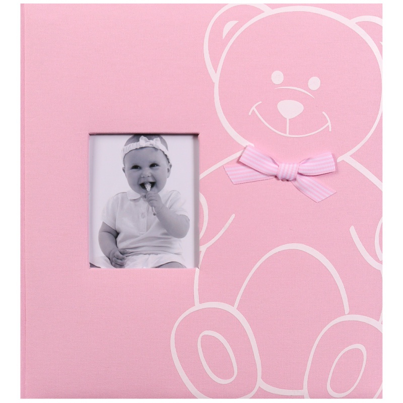 Dětské fotoalbum na růžky NEW BABY BEAR růžové