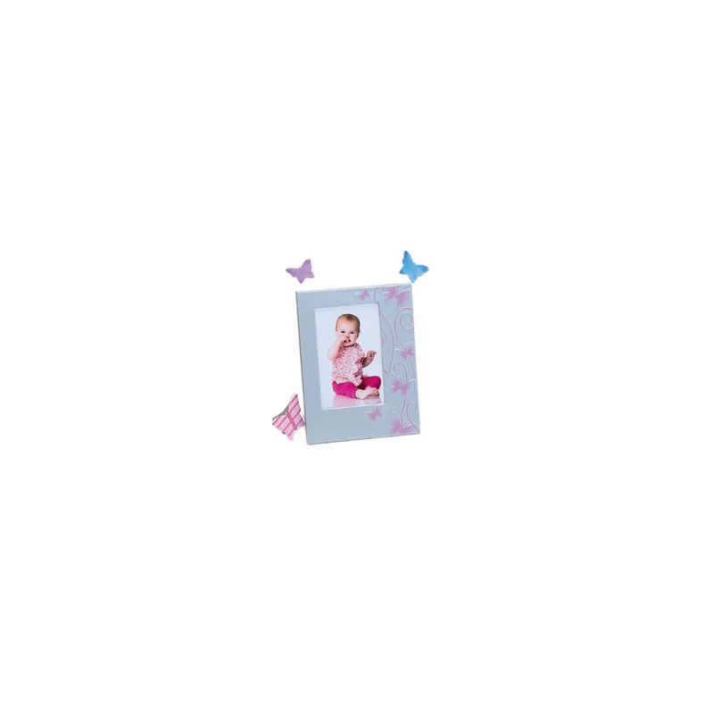 Dětský růžový fotorámeček 10x15 SMART BUTTERFLY