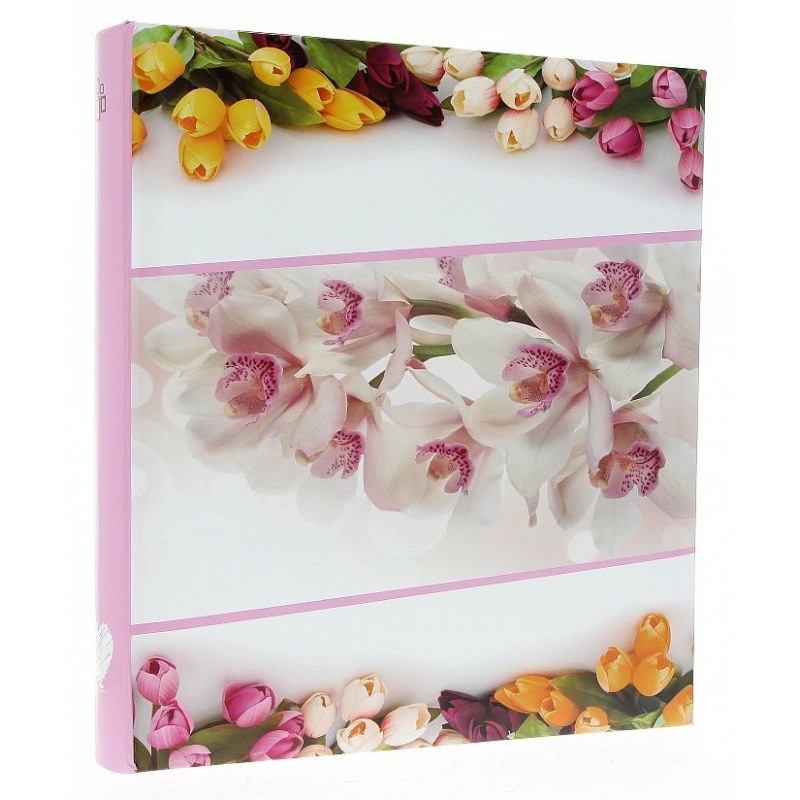 Zastrkávací fotoalbum 10x15/600 FLOWERLOVE růžové