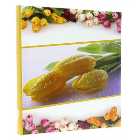 Zastrkávací fotoalbum 10x15/600 FLOWERLOVE žluté