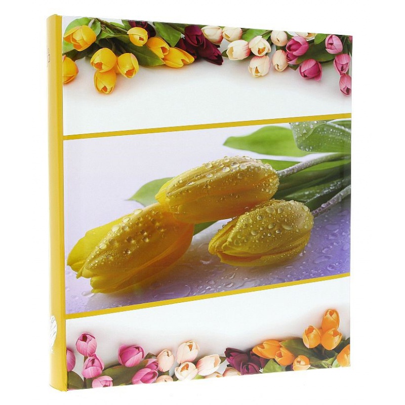 Zastrkávací fotoalbum 10x15/600 FLOWERLOVE žluté