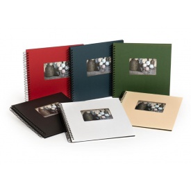 Spirálové fotoalbum na růžky 30x30/40s. NEW CHARME černé